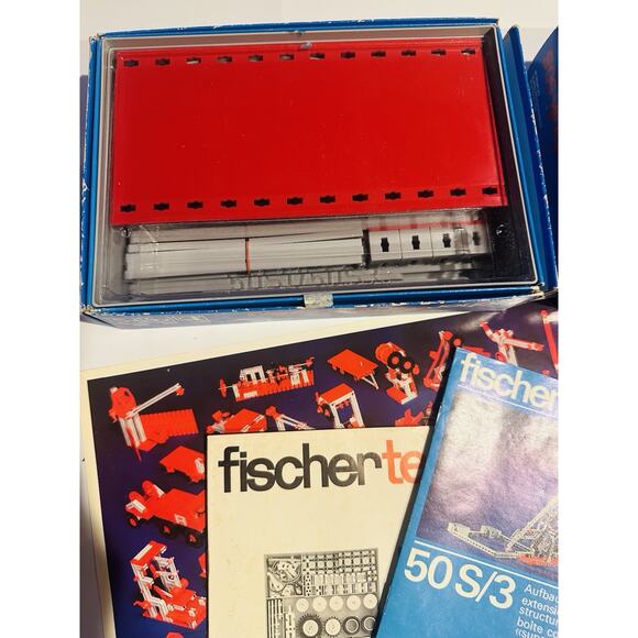 Vintage 1970 FischerTechnik Standard Set 50s series Germany IN BOX with Booklet - Picture 6 of 12
